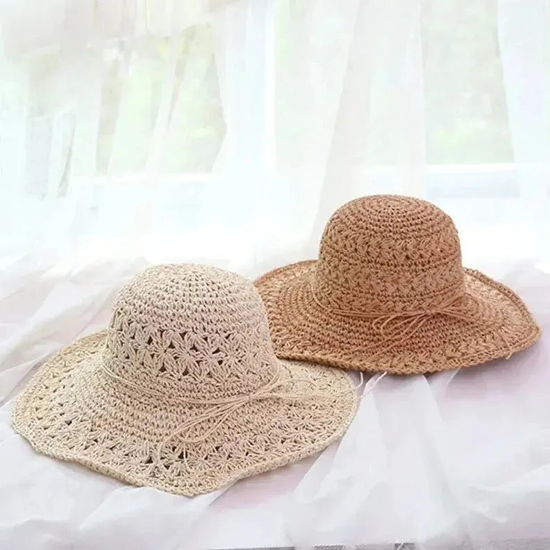 Women's Sun Hat – Lightweight Retro Straw Beach Hat | Ideal for Summer and Vacation | Bowlift