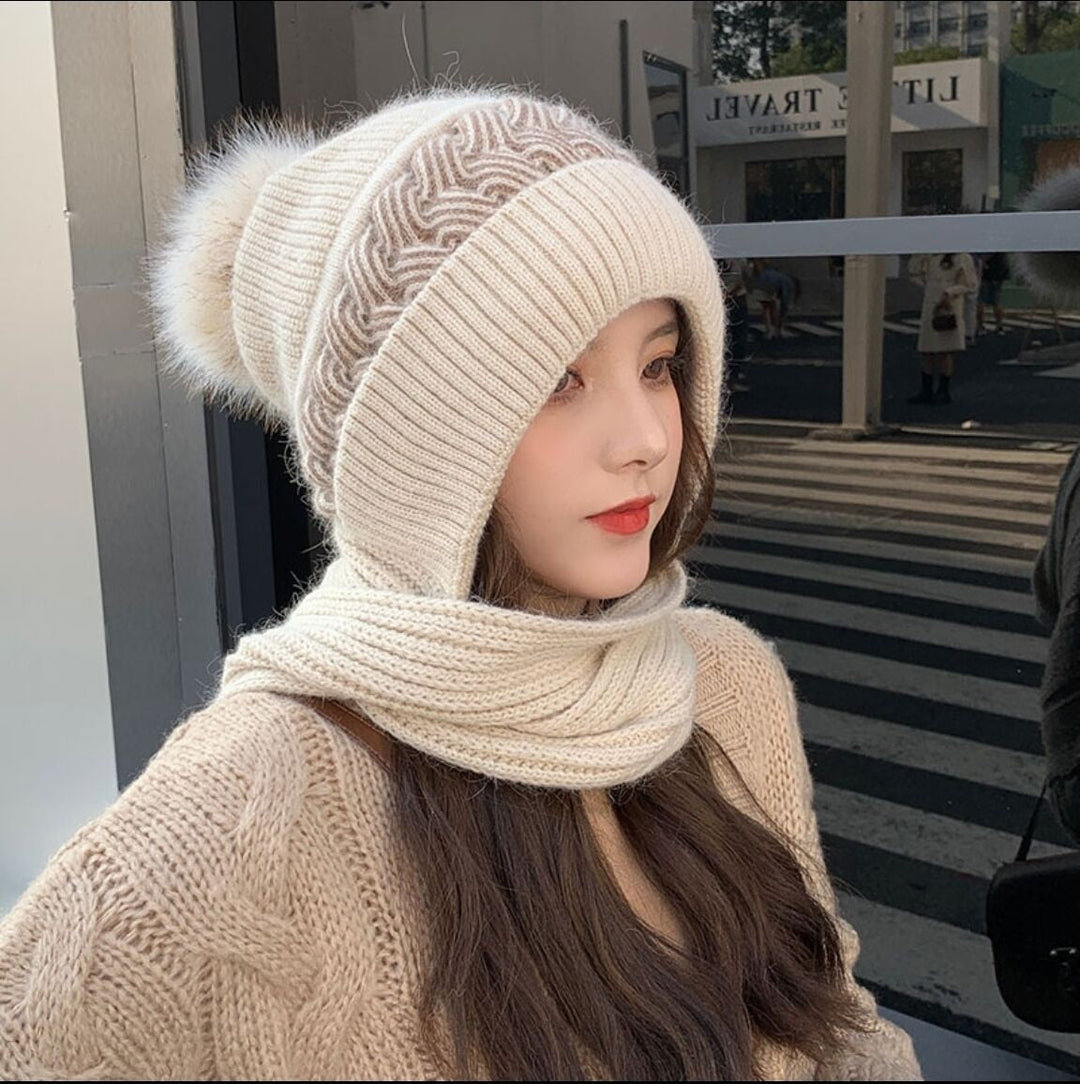 BowLift | 2in1 Wool Winter Scarf Hat