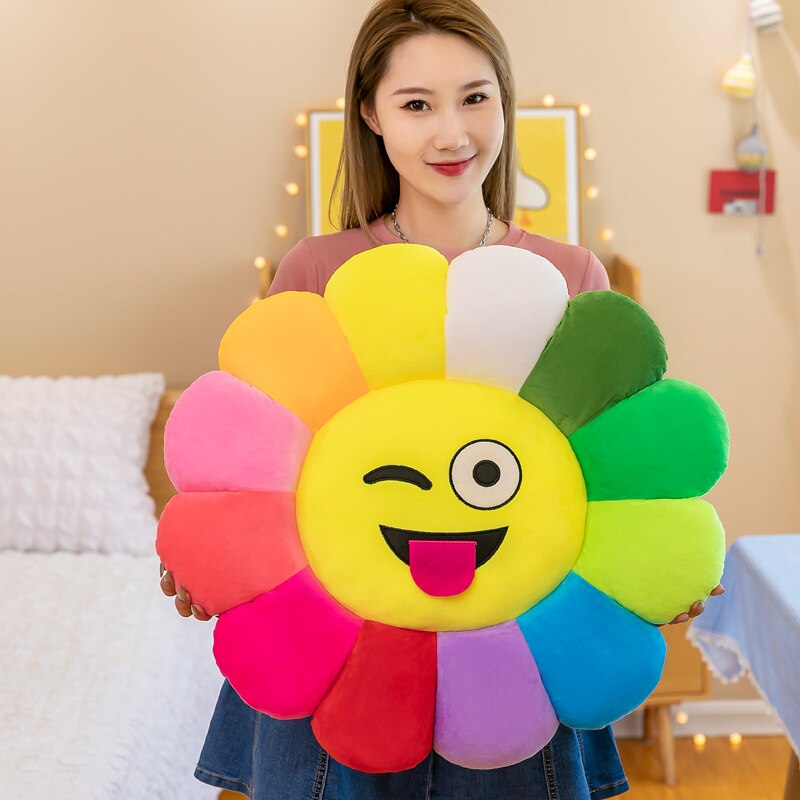 BowLift | Colorful Sunflower Plush Comfy Seat Cushion