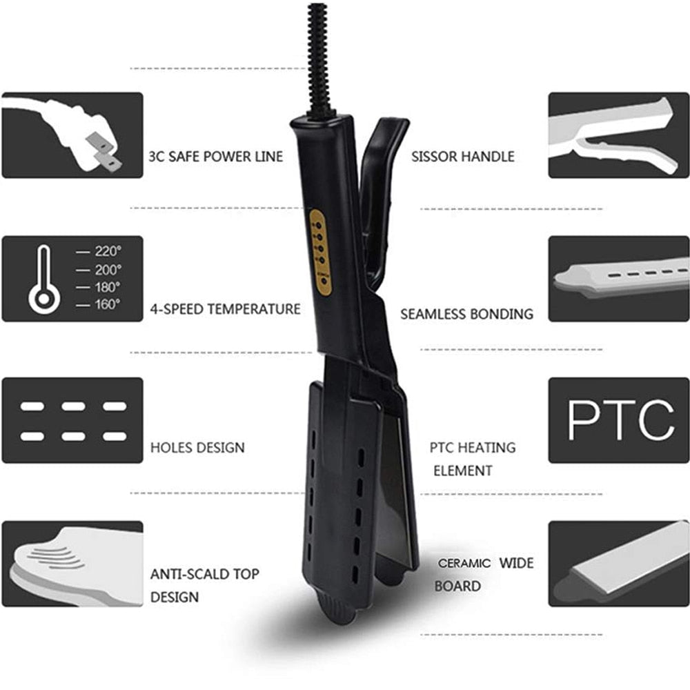 BowLift | Heat Flex Adjustable Ceramic Iron Hair Styling Straightener