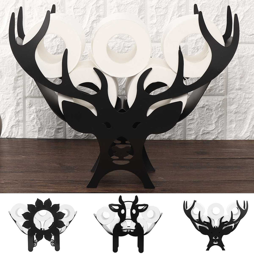 BowLift | Toilet paper holder ROLLITIER | Animal motif made of iron | 33.5×53.5×8.5 cm | Wall decor & storage in one