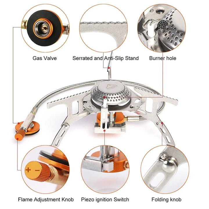 Camping Gas Cooker Stainless Steel | Bowlift