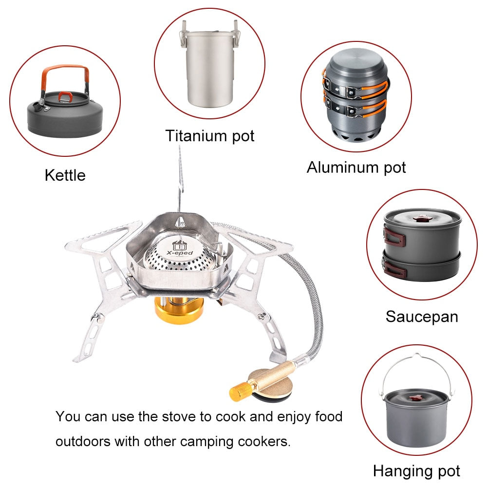 Windproof Outdoor Camping Gas Stove | Bowlift