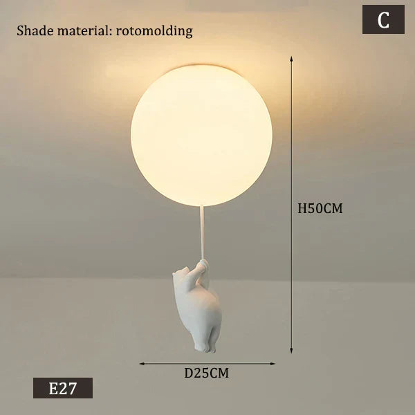 BowLift | Hanging Bears Balloon Lamp