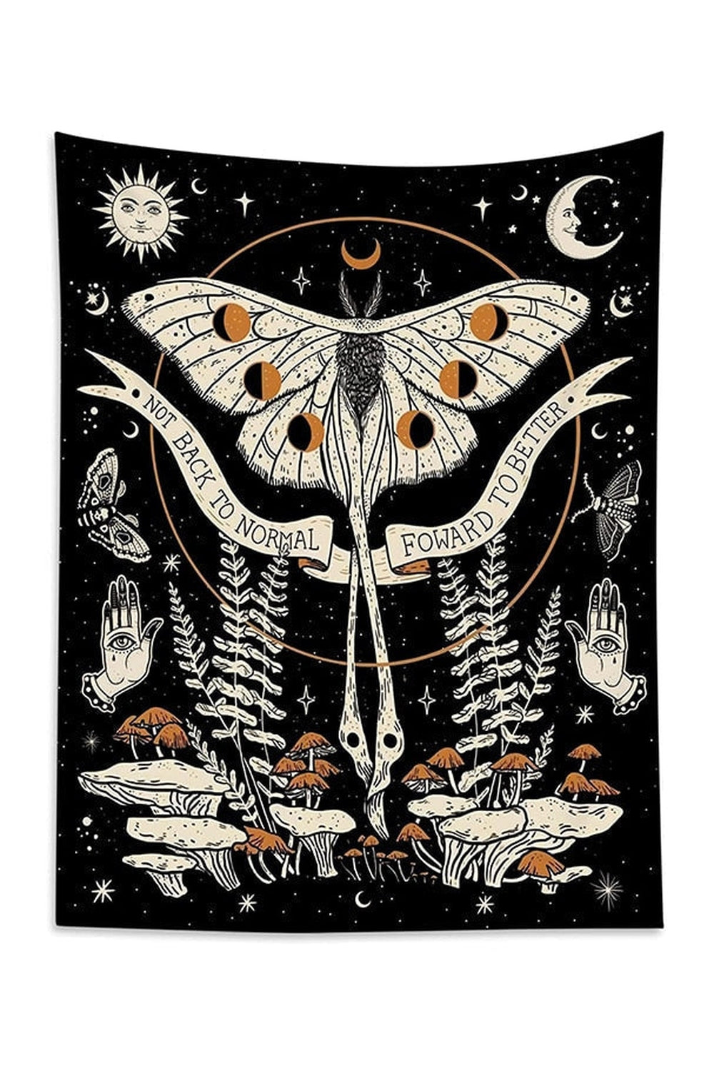 Moth Art Wall Tapestry | Bowlift