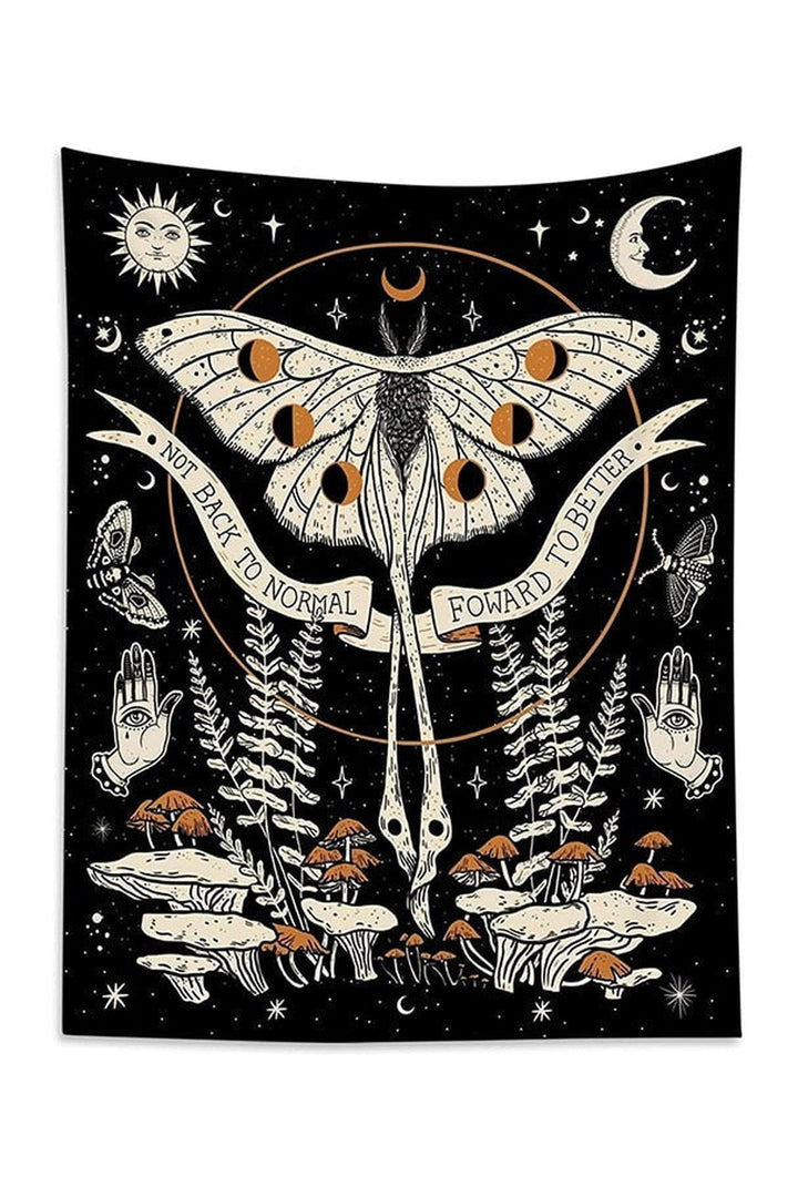 Moth Art Wall Tapestry | Bowlift