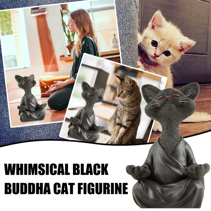 Whimsical Buddha Cat Figurine | Bowlift