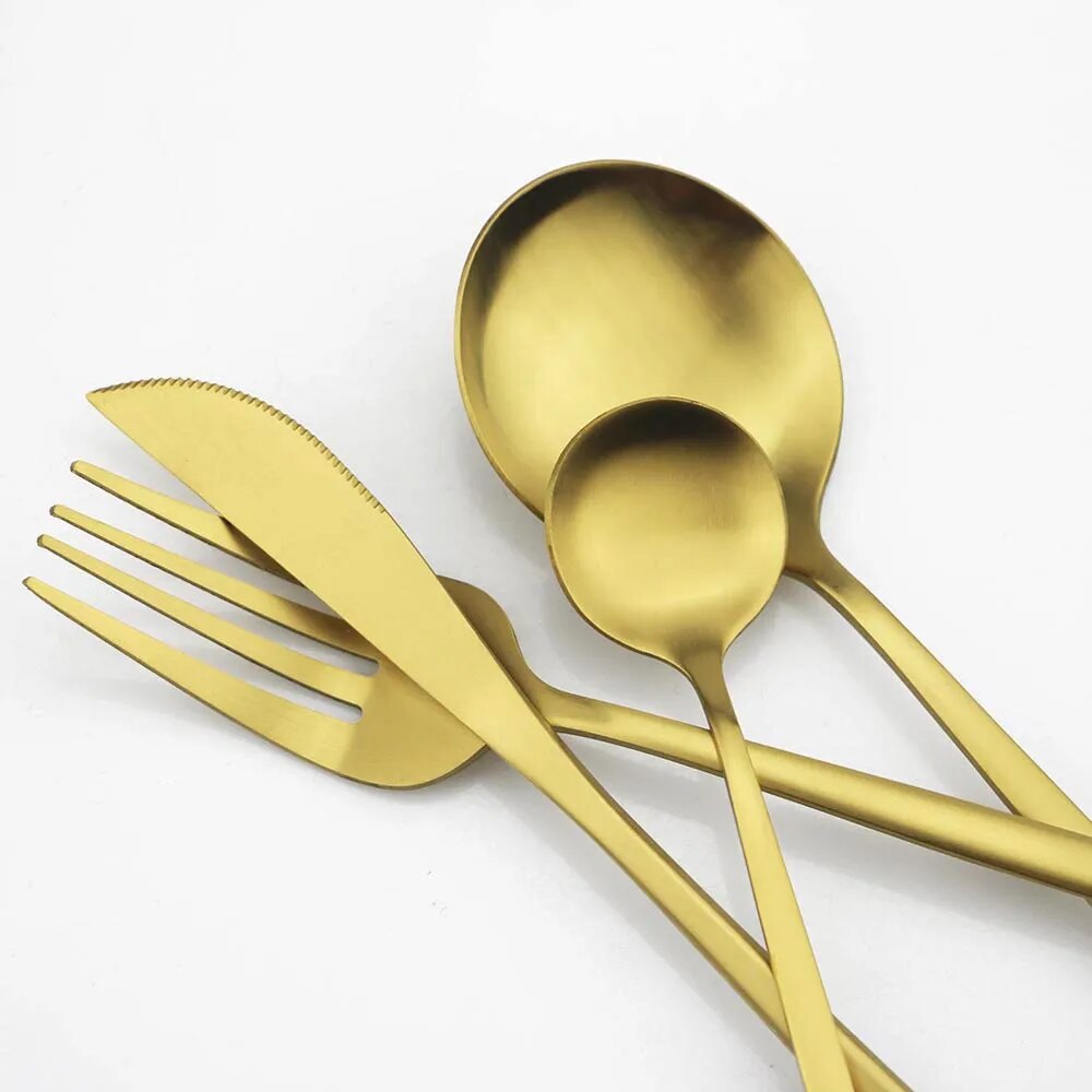 BowLift | High-Quality Stainless Steel Cutlery Set for 6 People - Elegant Cutlery Collection
