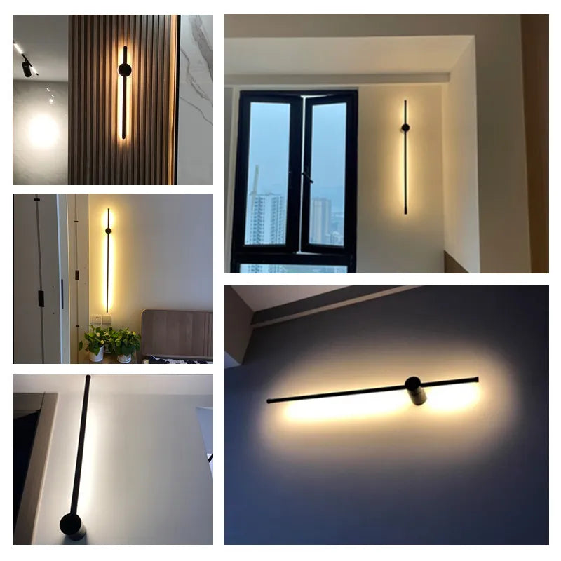 BowLift | NordicRod – Minimalist Wall Lamp with Plug for Chic Interiors