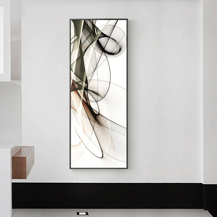 Minimalist Flowing Ethereal Abstract Wall Art Fine Art Canvas Prints Pictures For Modern Apartment Living Room Home Office Art Decor | Bowlift