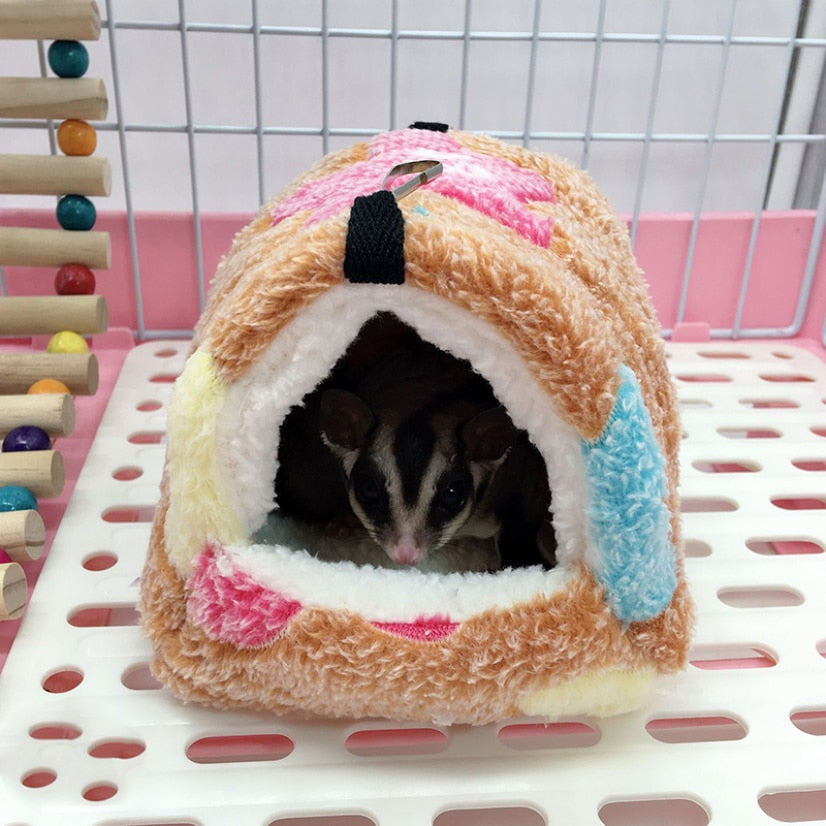 Soft Hamster House with Hammock Bowlift