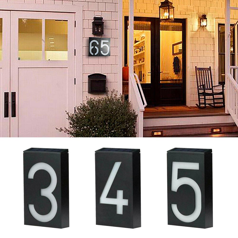 BowLift | Lighted House Number on Solar Energy - SolarSign