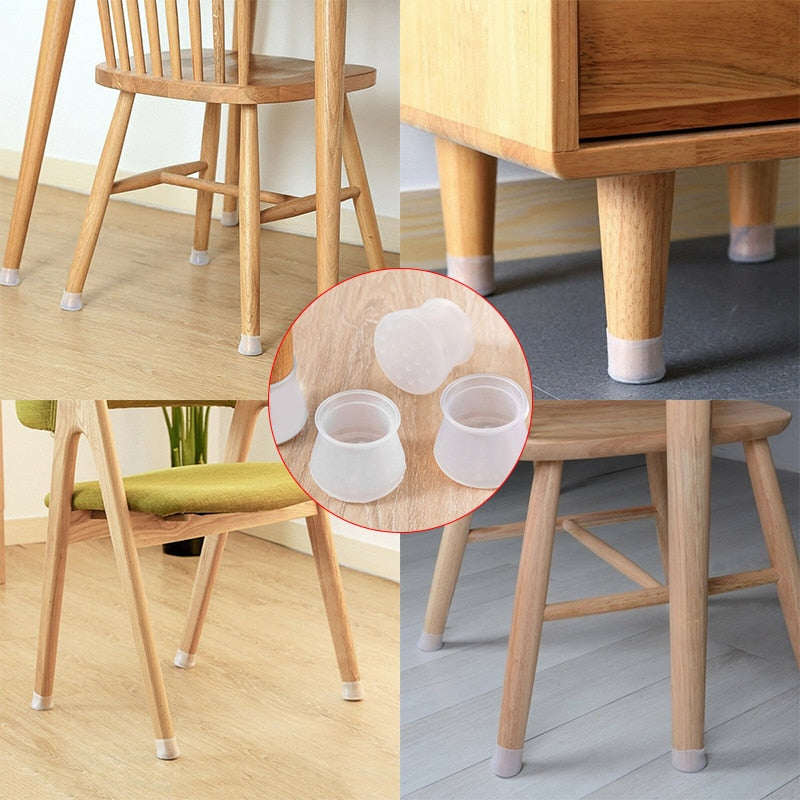 Anti-slip Silent Silicon Furniture Leg Cover Set | Bowlift