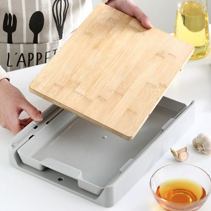 BowLift | SliceTray – Multifunctional storage tray for cutting boards