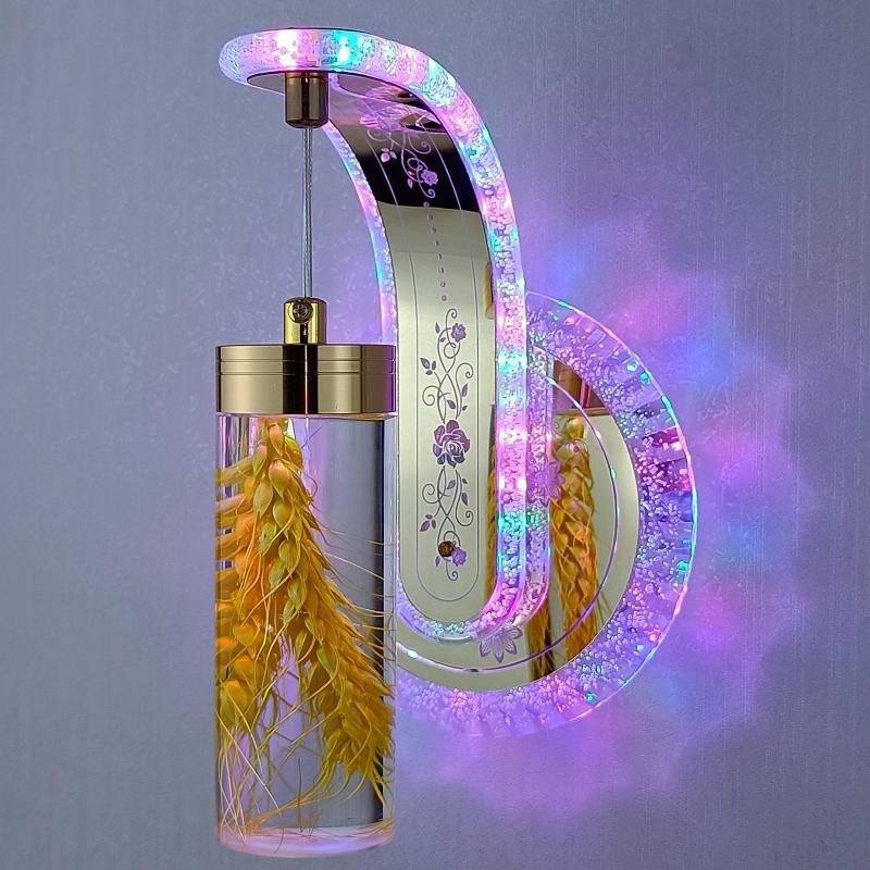 BowLift | Elegant Crystal Flower Dimming Wall Lamp