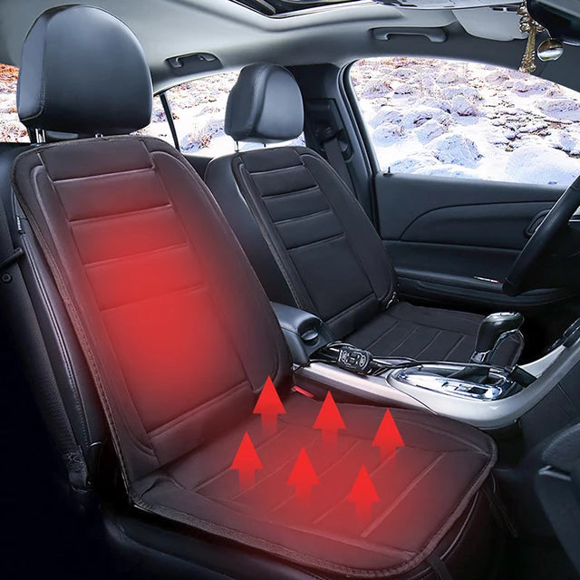 BowLift | HeatRide Heated Car Seat Cushion – 12V Memory Foam Seat and Back Heating