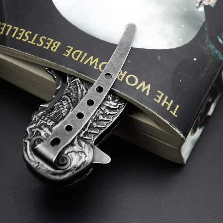Tactical Nigh Skull Foldable Pocket Knife | Bowlift