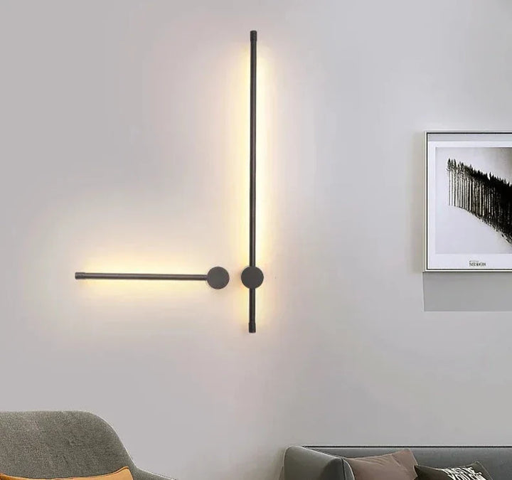 BowLift | NordicRod – Minimalist Wall Lamp with Plug for Chic Interiors