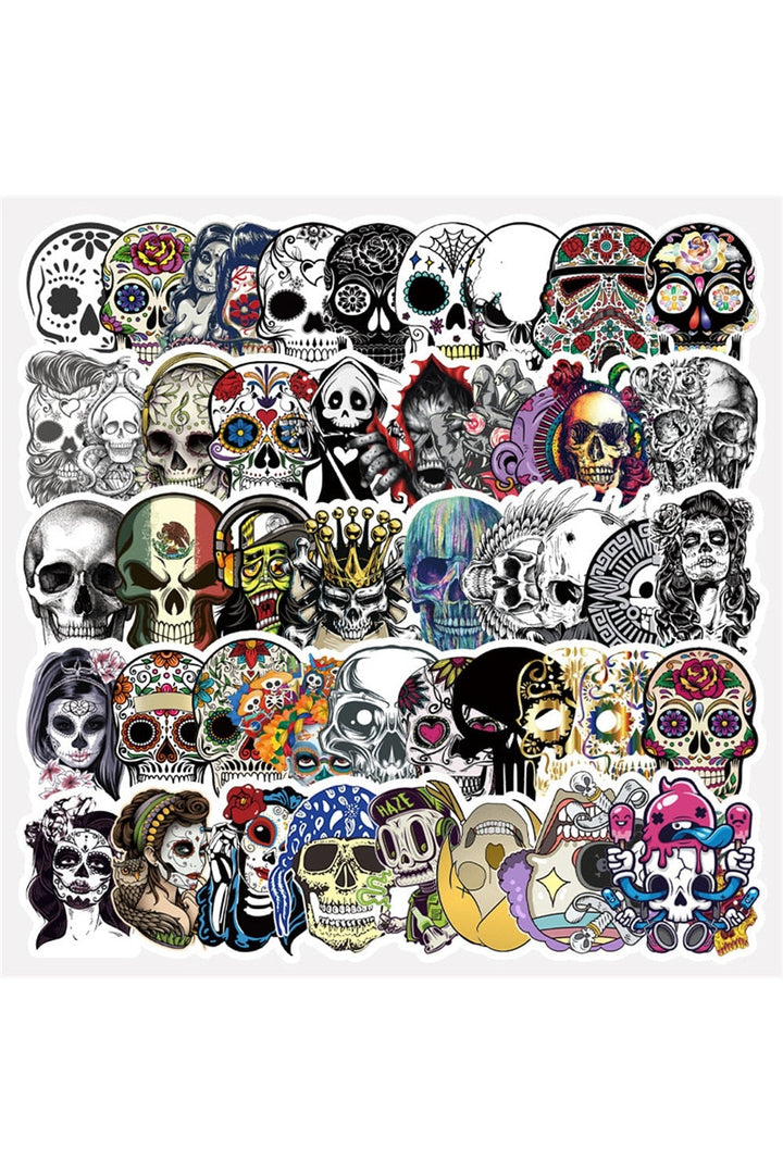Skull Scrapbooking Stickers | Bowlift