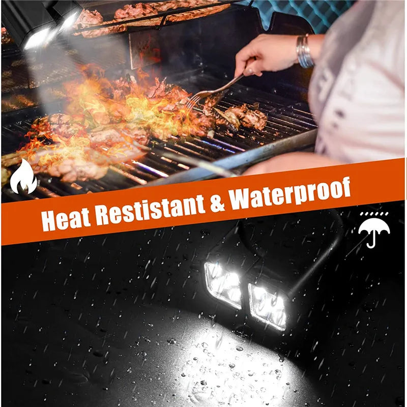 BowLift | GrillLume LED Grill lamp | 360° Rotatable | Heat Resistant & Super Bright | For BBQ & Outdoor