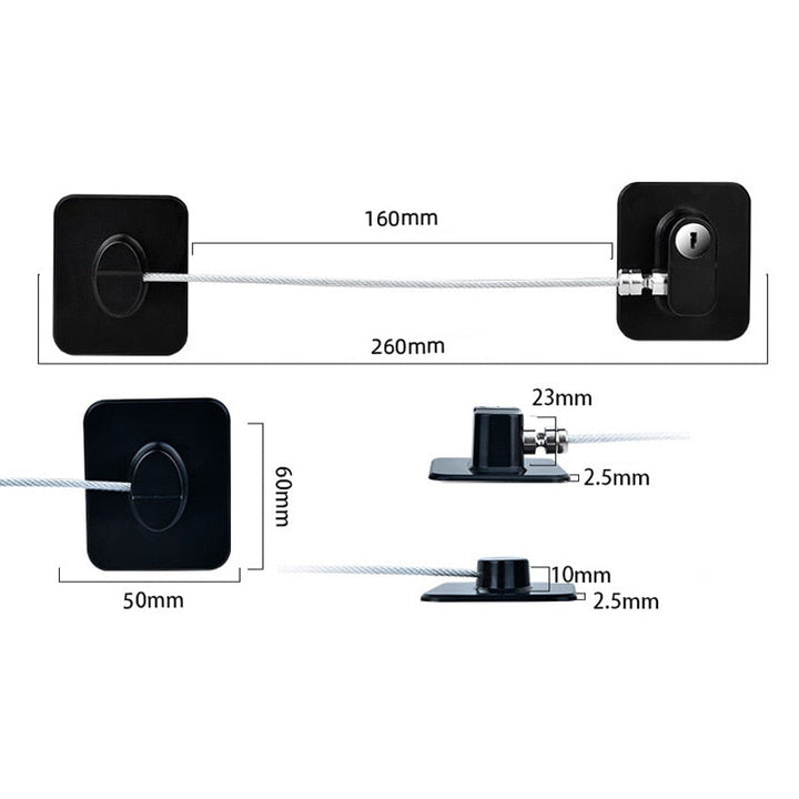 Safe Baby Secure Door Cabinet Lock | Bowlift