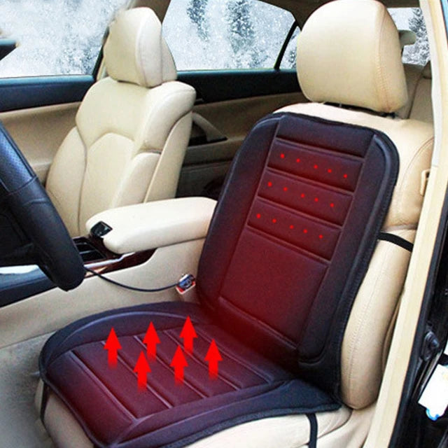 BowLift | HeatRide Heated Car Seat Cushion – 12V Memory Foam Seat and Back Heating