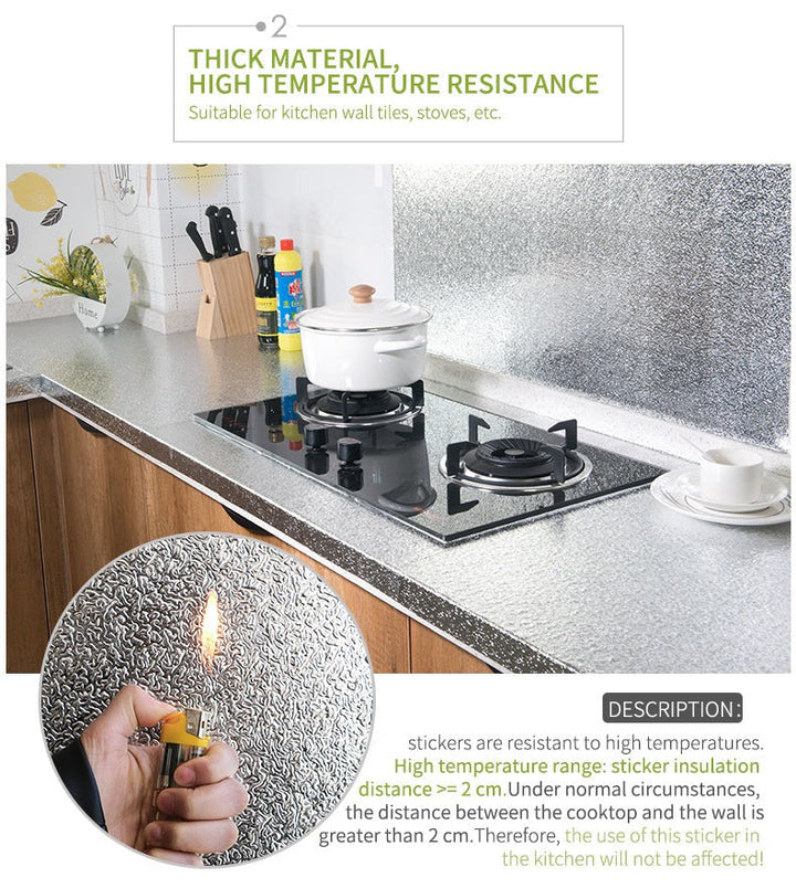 BowLift | Waterproof Self-Adhesive Kitchen Oil-proof Wallpapers