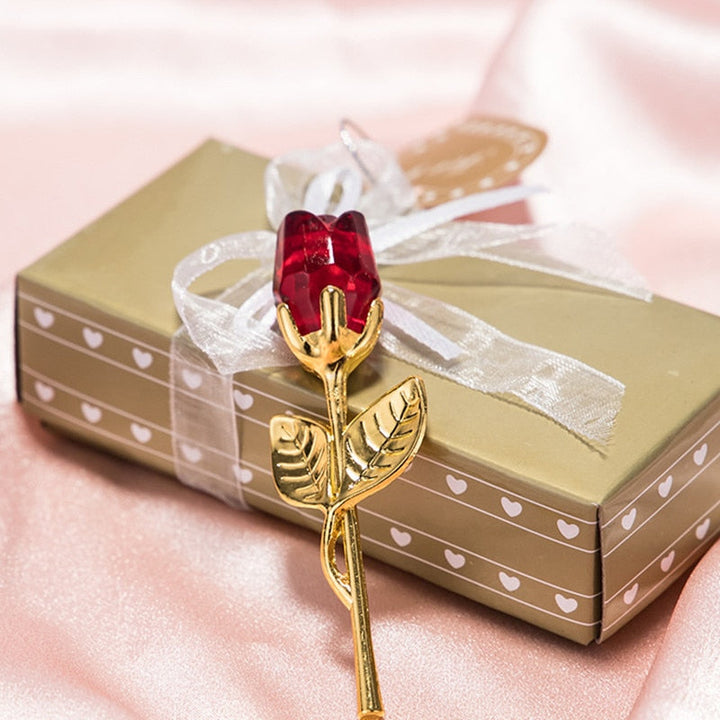 BowLift | Luxury Crystal Rose in Gift Box – Valentine's Gift for Her