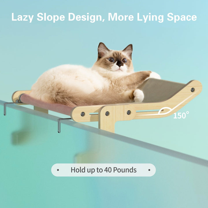 BowLift | Wooden Window Cat Hanging Bed