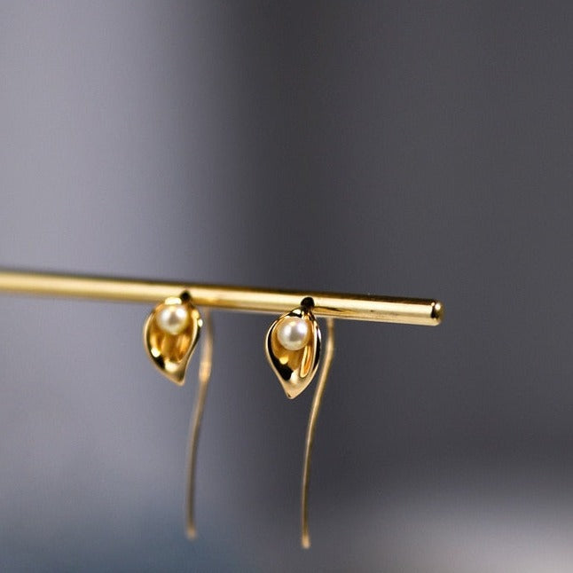 BowLift | Elegant Flower Long Chain Earrings