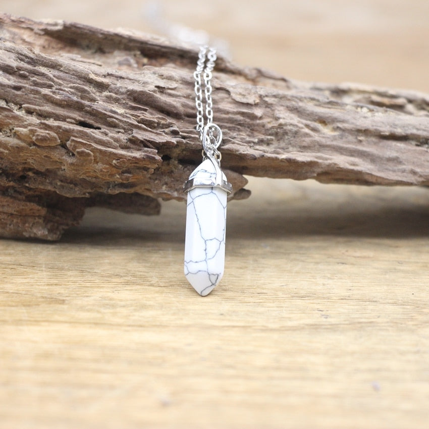 BowLift | Hexagon Natural Stone Chakra Necklace