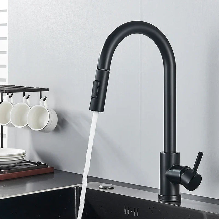 FlowMaster – Luxury Kitchen Faucet with 360° Rotation Function Bowlift