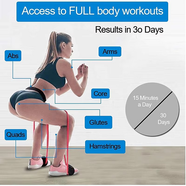 BowLift | Resistance Training Belt with Elastic Bands for Squats, Leg Strength and Agility Workouts
