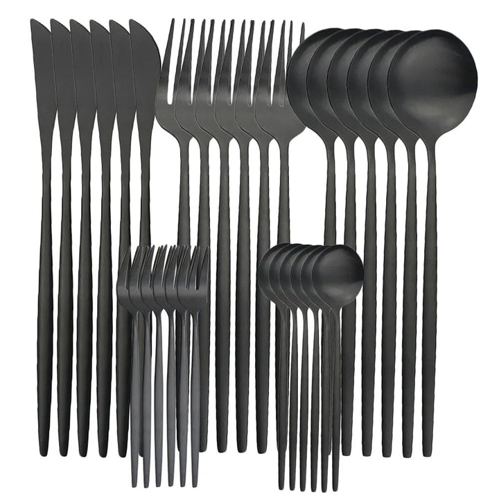 BowLift | High-Quality Stainless Steel Cutlery Set for 6 People - Elegant Cutlery Collection