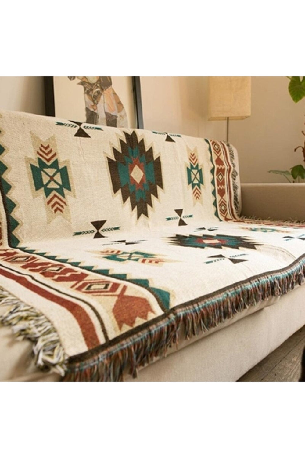 geometric sofa blanket | Bowlift