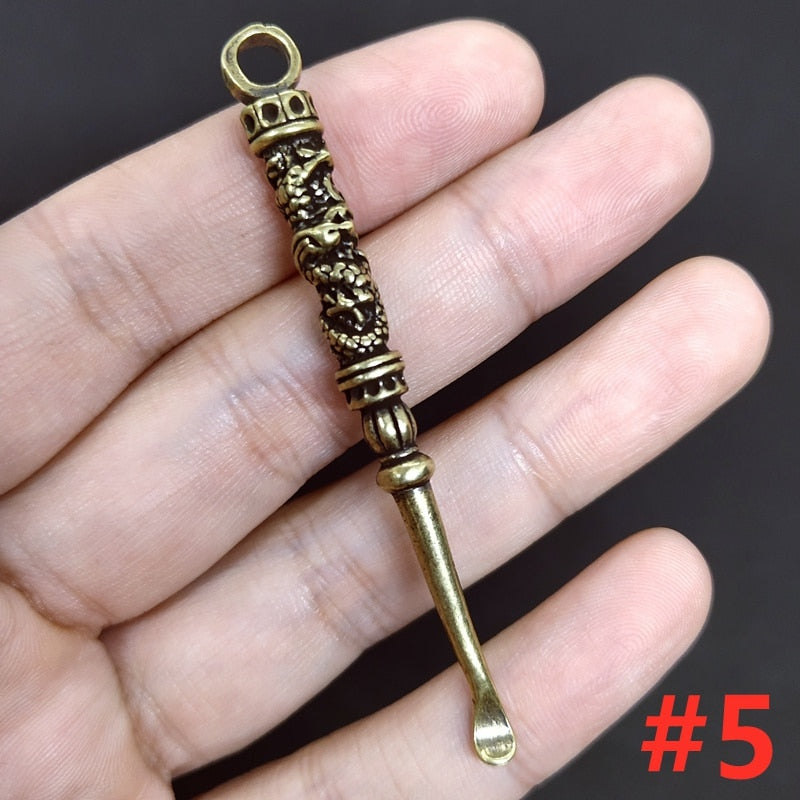 Retro Radiance Brass Mini Tool Vintage Keychain | Bowlift