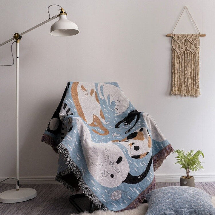 BowLift | Vintage Pumpkin Sofa Cover Blanket