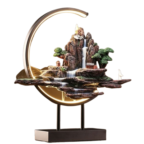 BowLift | Incense lamp with Misty Mountain Landscape