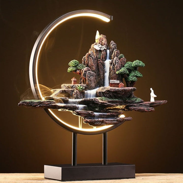BowLift | Incense lamp with Misty Mountain Landscape
