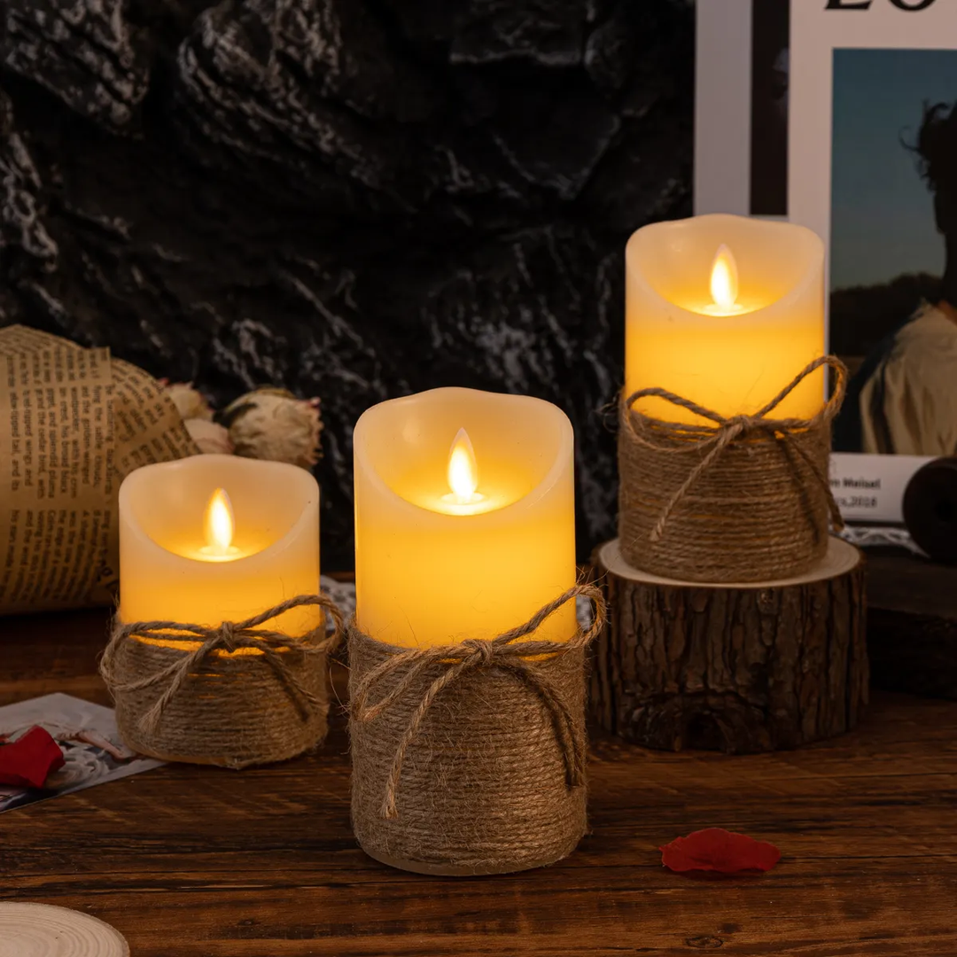 BowLift | LED Candles LumiFlame | Flickering Real Wax Effect | Safe & Energy Saving | Various Sizes & Designs