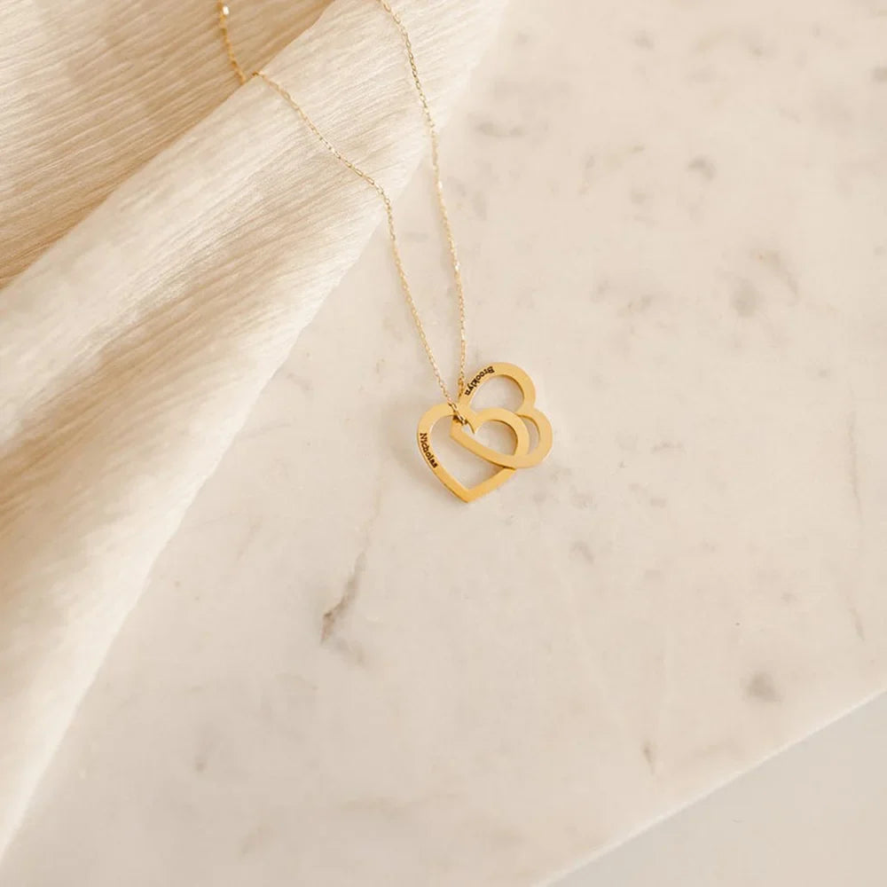 BowLift | Personalized Heart Stack Necklace