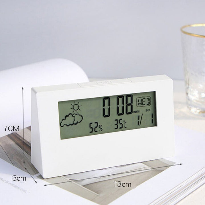 Transparent Crystal Vision Multifunctional Desktop Clock | Bowlift