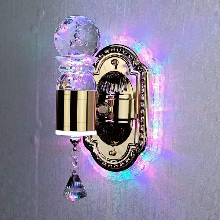 BowLift | Elegant Crystal Flower Dimming Wall Lamp