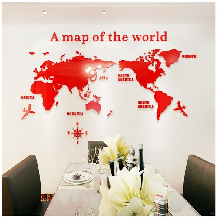 Globe Vision World Map Sticker | Bowlift