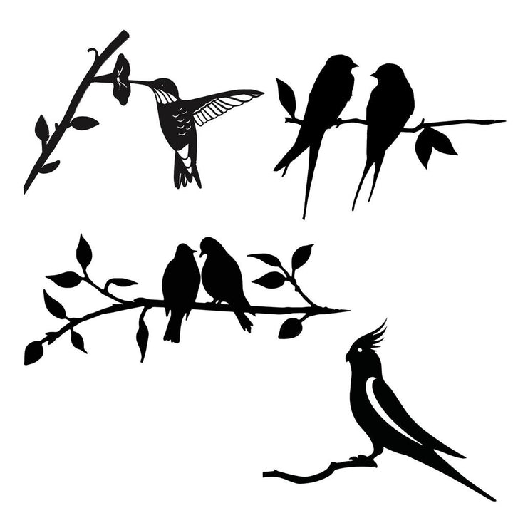 FeatherGlow Garden Art – Metal Bird for Garden Bowlift