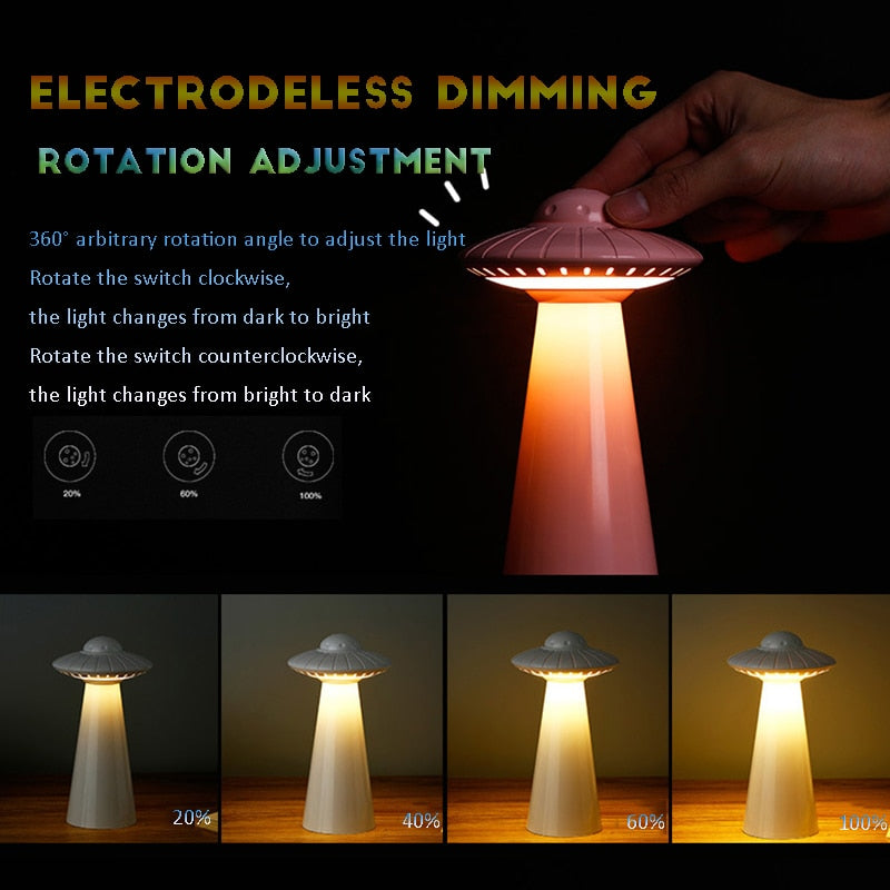 BowLift | UFO Inspired Rechargeable LED Desk Lamp