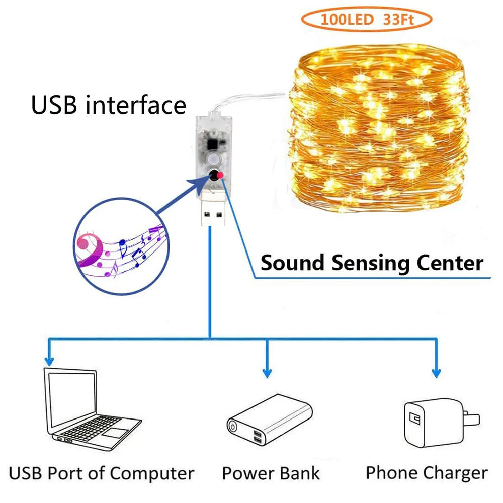 BowLift | Sound Control Decorative String Light