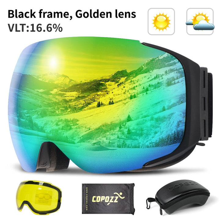 Magnetic UV Protection Anti-Fog Ski Goggles | Bowlift