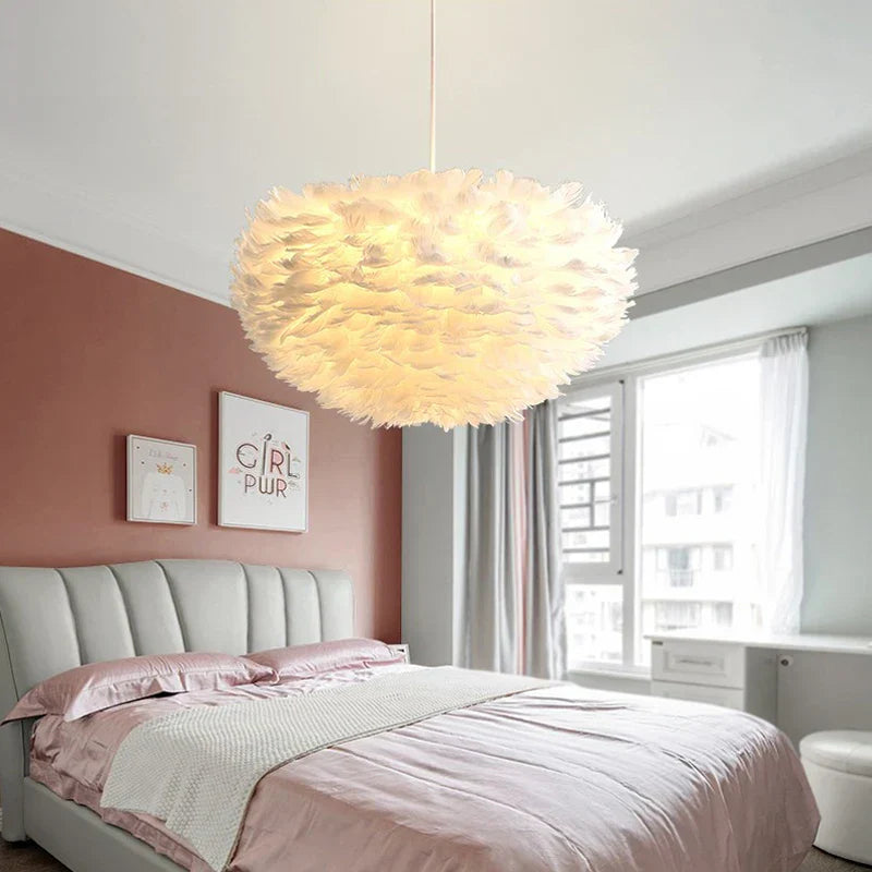 Cloud Like Realistic Feather Chandelier | Bowlift