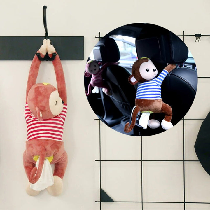 BowLift | Cuddly Monkey Tissue Box